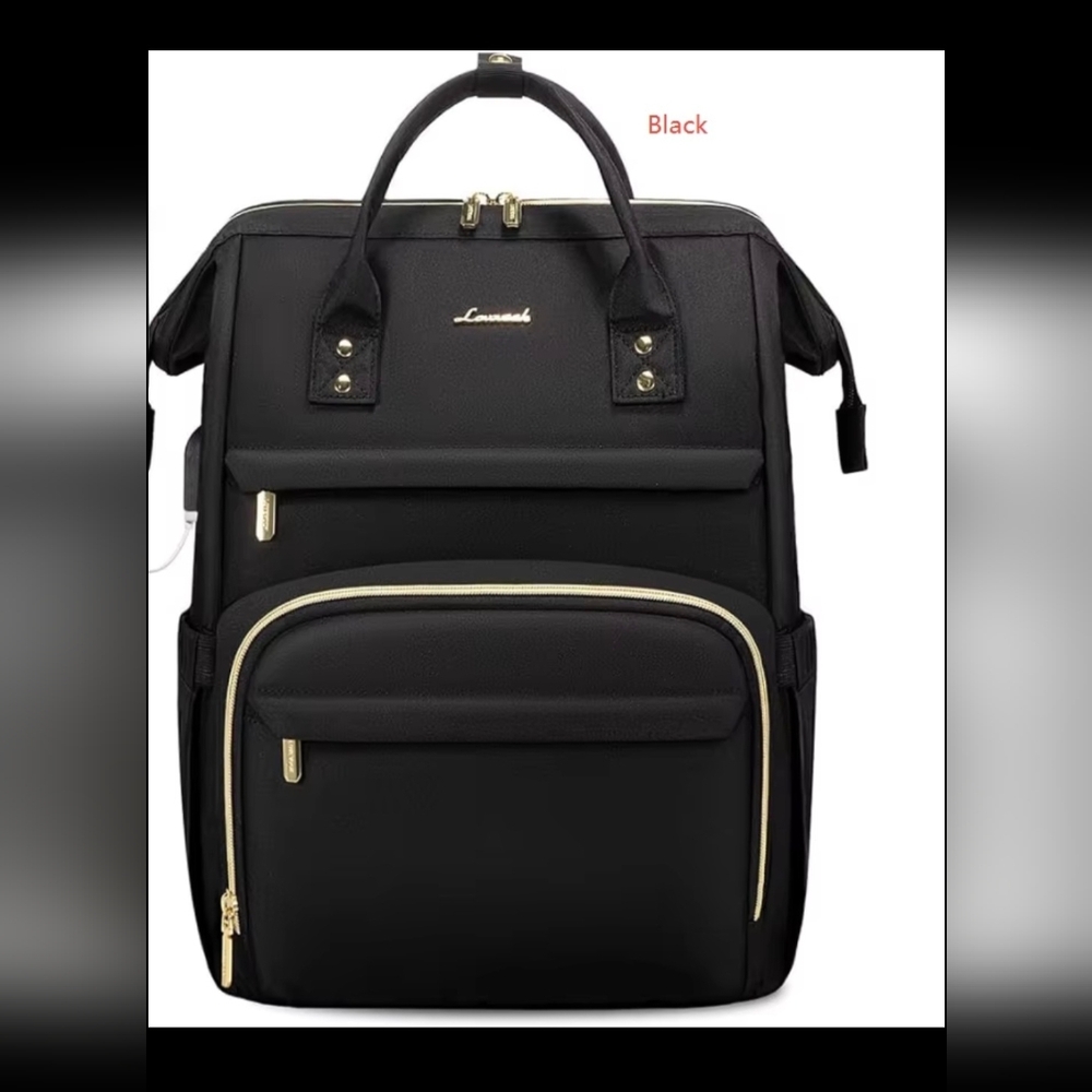 Lavender Women's Backpack with USB Charging Port